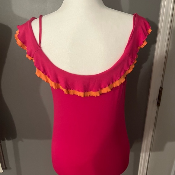 TOGETHER Cute off the shoulder Top size 6-8 - Picture 6 of 9